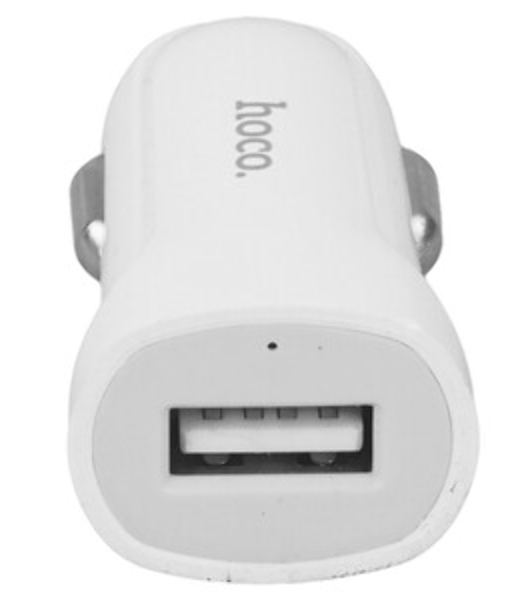 Авто ЗУ HOCO (6957531067788) Z2 белый АЗУ 1USB 1.5A для micro USB