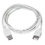 Кабель USB Rexant (шт. USB A - гн. USB A) 3 метра, серый, фото2