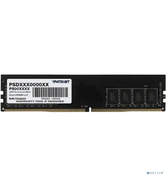 Оперативная память Patriot Signature, DDR4, 8GB (1x8 GB), 3200 MHz, CL22, DIMM