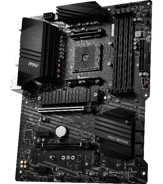 Материнская плата MSI B550-A PRO, AM4, AMD B550, 4xDDR4, 6xSATA, 2xM.2, 1xPCI-E 4.0 x16, 1xPCI-E 3.0 x16, 2xPCI-E x1, 1xHDMI, 1xDP, 1x 1Gb LAN, 4xUSB-A 2.0, 2xUSB-A 3.2 Gen 1, 1xUSB-A 3.2 Gen 2, 1xUSB-C 3.2 Gen 2, 6x3.5 мм, 7.1, ATX
