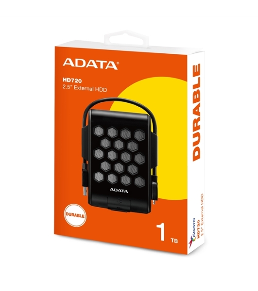 Внешний HDD ADATA USB 3.0 1Tb AHD720-1TU31-CBK HD720 DashDrive Durable (5400rpm) 2.5' черный