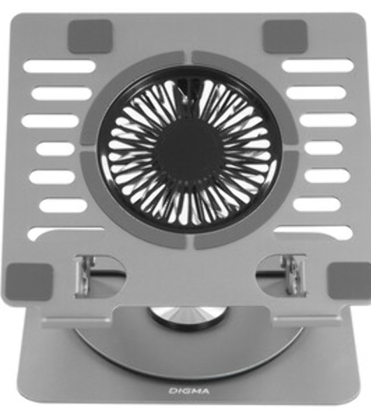 Подставка для ноутбука Digma D-NCP170-2x110RGb 18' 400x288x45мм 52дБ 2xUSB 2x 110ммFAN 1250г Fan-control металл/пластик черный