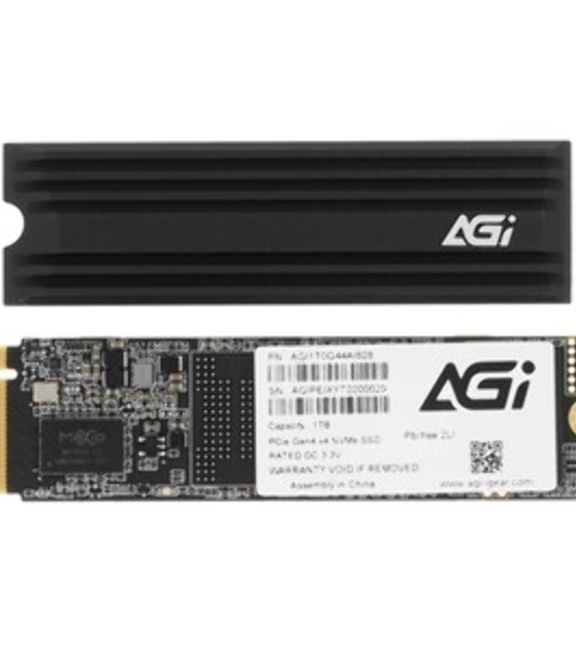 Накопитель SSD AGi PCIe 4.0 x4 1TB AGI1T0G4LAI828 AI828 M.2 2280