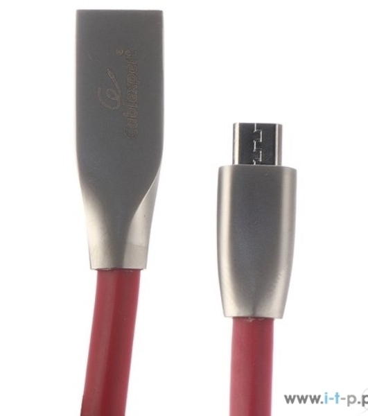 Кабель USB2.0 Cablexpert CC-G-mUSB01R-1.8M, AM/microB, серия Gold, длина 1.8м, красный, блистер