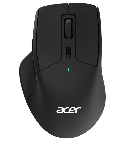 Мышь беспроводная Acer OMR150 черный, 1600 dpi, радиоканал, USB, кнопки - 6