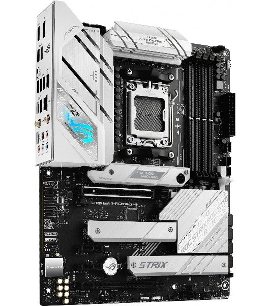 Материнская плата ASUS ROG STRIX B650-A GAMING WIFI, AM5, AMD B650, 4xDDR5, 4xSATA, 3xM.2, 1xPCIe 4.0 x16, 1xPCIe 4.0 x4, 1xHDMI, 1xDP, 1x 2.5Gb LAN, 3xUSB-A 3.2 Gen 2, 4xUSB 2.0, 5x3.5 мм, 7.1, Standard-ATX