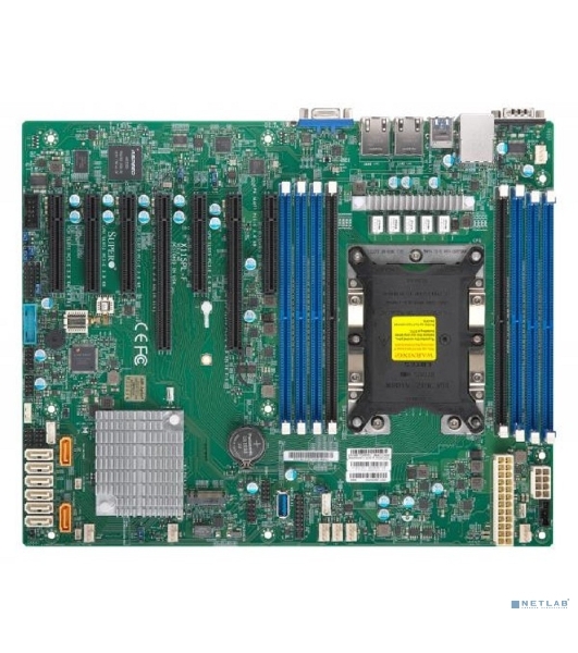 Материнская плата серверная Supermicro MBD-X11SPL-F-B, LGA 3647, Intel C621, 8xDDR4, 8xSATA, 1xM.2, 2xPCI-E 3.0 x8, 1xPCI-E 3.0 x4, 2xRJ45 1GbE, 8xUSB 2.0, 2xUSB 3.0, 1xVGA, ATX
