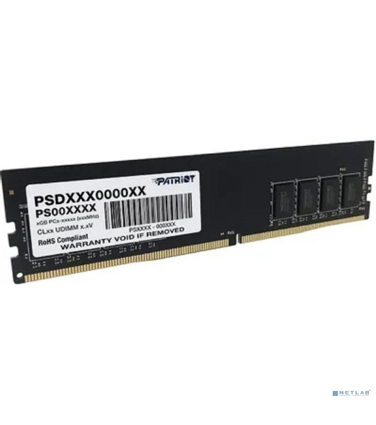 Оперативная память Patriot Signature, DDR4, 8GB (1x8 GB), 3200 MHz, CL22, DIMM