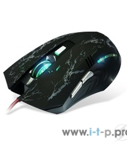 Мышь проводная Crown Gaming CMXG-600 черный, 2200 dpi, USB, кнопки - 6