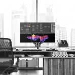 Кронштейн (держатель) ONKRON G280 для трех мониторов 13'-32' дюймов настольный, черный, фото18