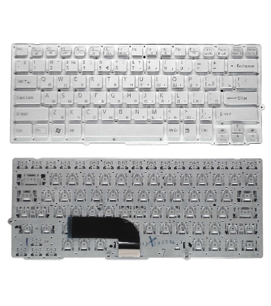 Клавиатура для ноутбука Sony Vaio VPC-SD VPC-SB серебристая