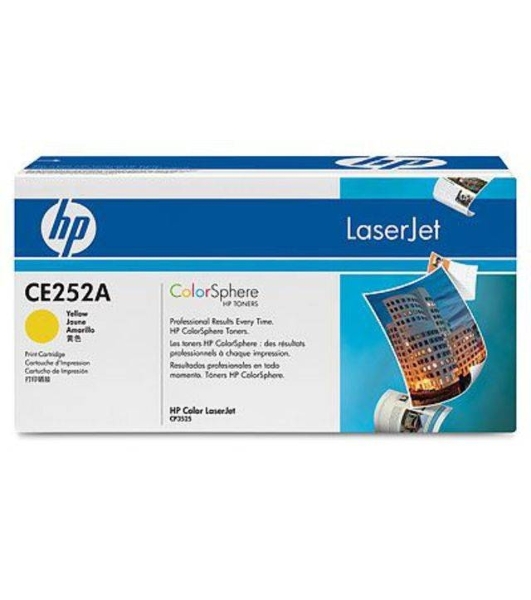 Картридж лазерный HP CE252A желтый для CLJ CM3530/CP3525 7000 стр.