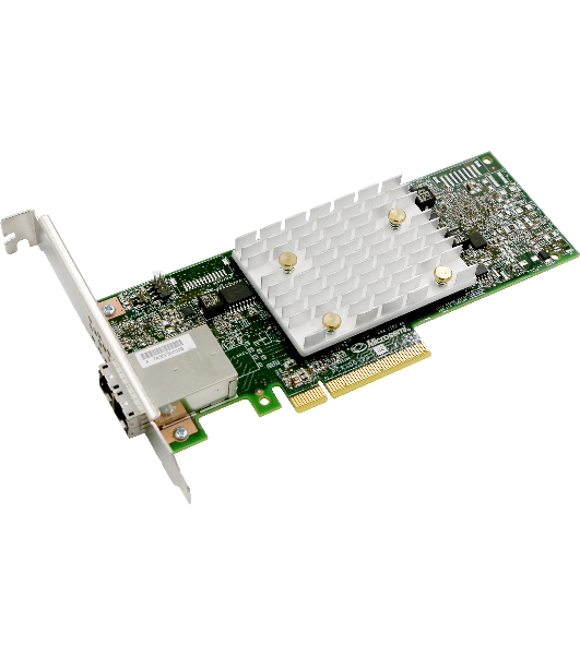 Контроллер Microsemi Adaptec HBA 1100-8e Single,8 external ports,PCIe Gen3,x8, FlexConfig