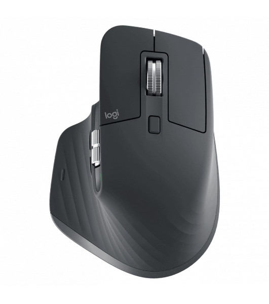 Мышь беспроводная Logitech MX Master 3s графитовый, 8000 dpi, радиоканал, Bluetooth, USB, кнопки - 7