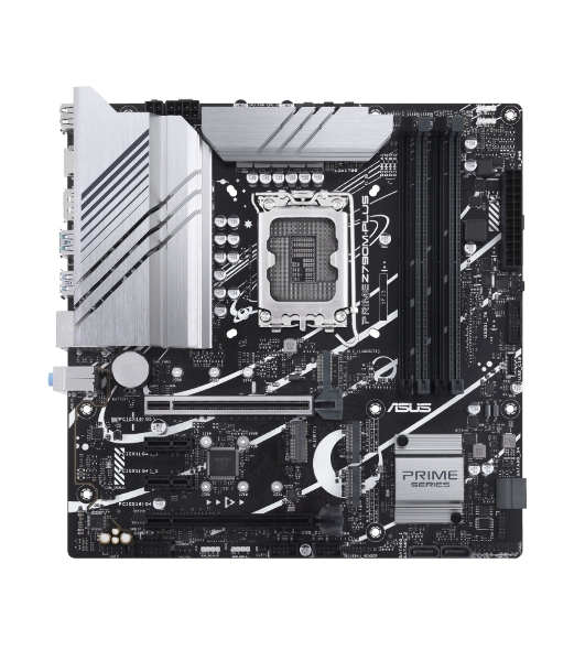 Материнская плата ASUS PRIME Z790M-PLUS, LGA 1700, Intel Z790, 4xDDR5, 4xSATA, 3xM.2, 1xPCIe 4.0 x4, 1xPCIe 5.0 x16, 2xPCIe x1, 1xDP, 1xHDMI, 1x 1Gb LAN, 1xUSB-C 3.2 Gen 2x2, 1xUSB 3.2 Gen 2, 4xUSB 3.2 Gen 1, 2xUSB 2.0, 3x3.5 мм, 7.1, mATX