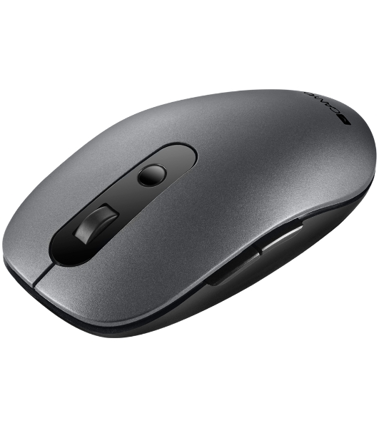 Мышь беспроводная Canyon MW-9 серый, 1600 dpi, радиоканал, Bluetooth, USB, кнопки - 6