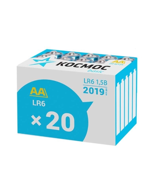 Элемент питания Космос алкалиновый LR LR6 (уп.20шт)
