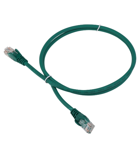 Патч-корд LANMASTER LSZH UTP cat.5e, 5.0 м, зеленый