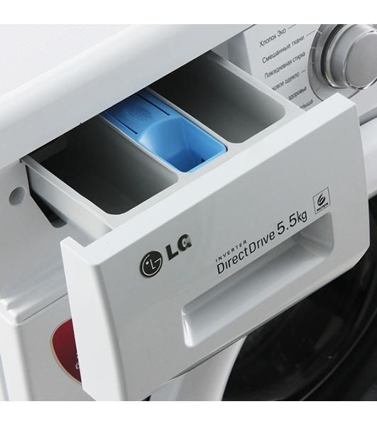 Стиральная машина LG F10B8MD белая, загрузка фронтальная 5.5кг, 1000 об/мин., класс: A