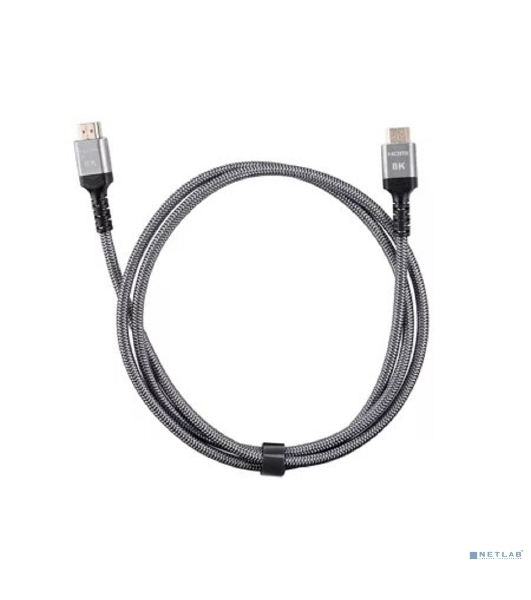 Кабель HDMI 19M/M,ver. 2.1 8KX60Hz (Econom) оплетка 1.5m iOpen ACG859A-1.5