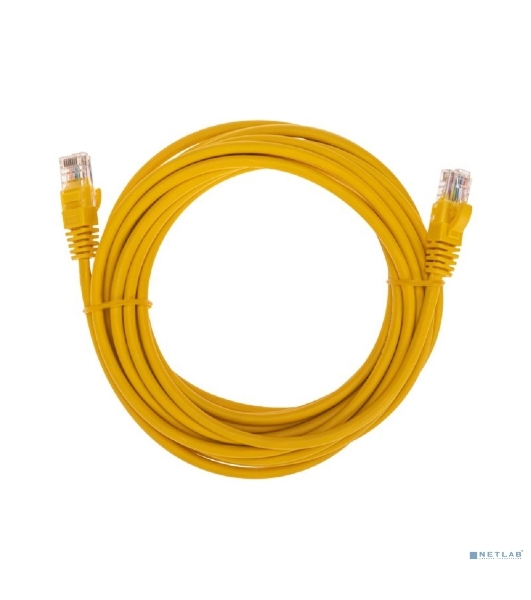 Патч-корд U/UTP Rexant cat.5e, RJ45-RJ45, 26AWG, ZH нг(А)-HF, желтый, 5 м