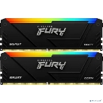 Оперативная память Kingston Fury Beast, DDR4, 32GB (2x16GB), 3200MHz, CL16, DIMM, с радиатором, RGB, черный, фото8