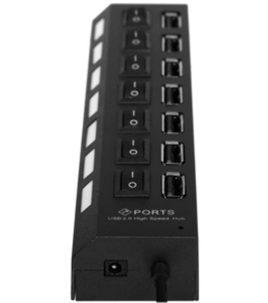 USB-концентратор Gembird UHB-U2P7-01, USB 2.0, 7хUSB, USB