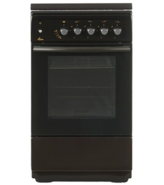 Плита газовая Flama N FG 24237 B коричневый, конфорок 4 газовых, духовка 50 л, 50 см x 85 см x 60 см
