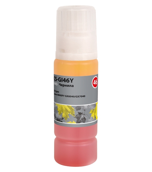 Чернила Cactus CS-GI46Y желтый135мл для Canon MAXIFY GX6040/GX7040
