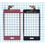 Сенсорное стекло (тачскрин) для LG Optimus L5 E610 E612. розовое, фото4