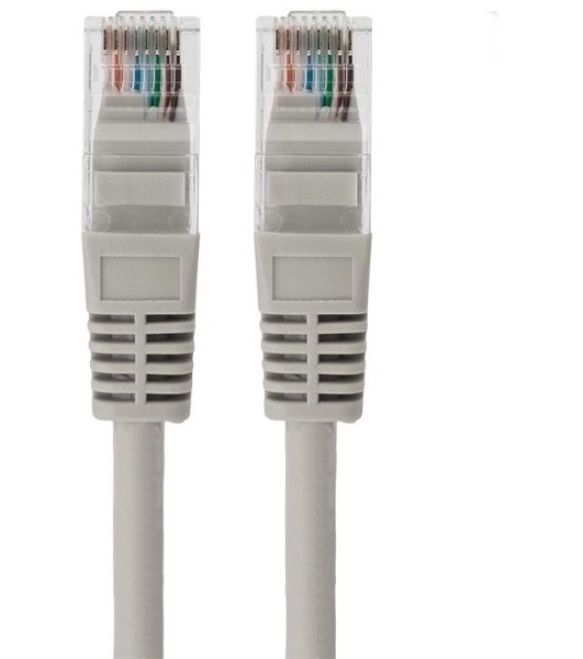 Пaтч-корд U/UTP Rexant, cat.5e, RJ45-RJ45, неэкранированный, LSZH серый, 1м