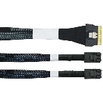 Кабель LR-Link SlimSAS x8 to 2 x miniSAS HD (SFF-8654 x8 - 2 x SFF-8643) Cable, 800мм, фото3