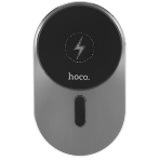 Автомобильный держатель для смартфона Hoco CA91, беспроводная зарядка, на воздуховод, серый, фото4