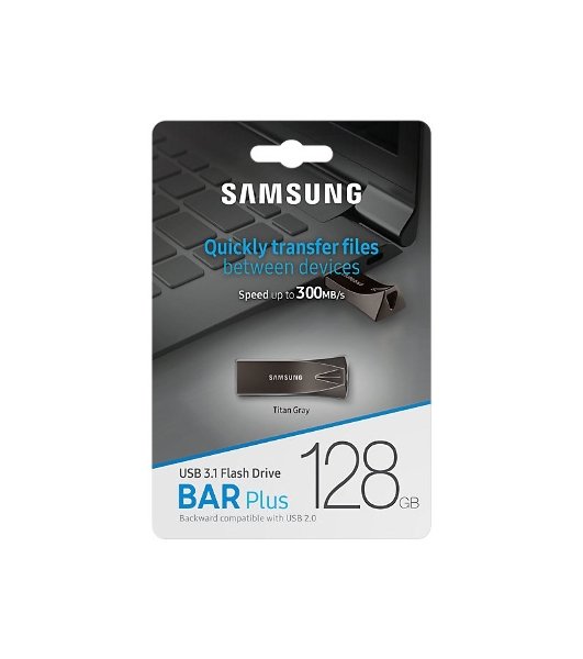Флешка USB Samsung BAR Plus 128Gb USB USB 3.1 (up to 300Mb/s)