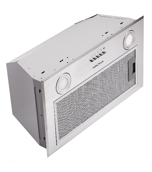 Вытяжка встраиваемая Krona Ameli 600 inox PB нержавеющая сталь, 60 см, 633 куб. м/ч, 50 дБ