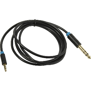 Кабель Vention аудио Jack 6,5 мм M/3,5 M - 1,5 м BABBG