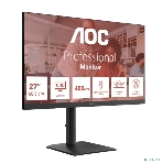 Монитор 27' AOC U27E4CV IPS 3840x2160, 60 Гц, 4 мс, 16:9, 400 кд/м², 2xHDMI 2.0, DP 1.4, DP Out, USB-C (90 Вт), USB Hub (4x USB 3.2), RJ45, 3.5 Jack, динамики (2x2 Вт), HDR Ready, Adaptive-Sync, VESA 100x100, черный, фото18