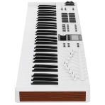 Клавиатура MIDI 231535 Arturia KeyLab Essential 61 mk3 Rose Quartz 61 клавиша, LCD дисплей, 9 энкодеров, 8 пэдов, 9 фейдеров, 12 кнопок управления, колеса высоты тона и модуляции, 1/4' Jack вход для педали, MIDI выход, Type-C, фото4
