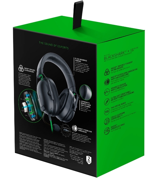 Гарнитура Razer Blackshark V2 X чёрный, проводная, 3.5 мм