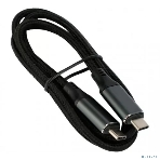 Кабель USB4.0 Cablexpert CC-USB4-CMCM-BR-1M, Type-C/Type-C, 5A, 240Вт, PD3.1/QC4.0, 40Gbps, медь, 1м, черный, пакет, фото 1
