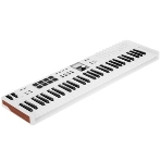 Клавиатура MIDI 231535 Arturia KeyLab Essential 61 mk3 Rose Quartz 61 клавиша, LCD дисплей, 9 энкодеров, 8 пэдов, 9 фейдеров, 12 кнопок управления, колеса высоты тона и модуляции, 1/4' Jack вход для педали, MIDI выход, Type-C, фото3