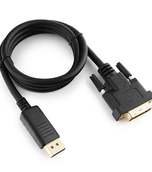 Кабель DisplayPort-DVI Gembird/Cablexpert 1м, 20M/19M, черный, экран, пакет
