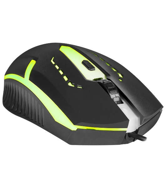 Мышь проводная Defender Hit MB-601 черный, 1200 dpi, USB, кнопки - 4