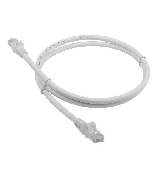 Патч-корд LANMASTER LAN-PC45/U6-2.0-WH вилка RJ-45-вилка RJ-45 Cat.6 2м белый LSZH (уп.:1шт)
