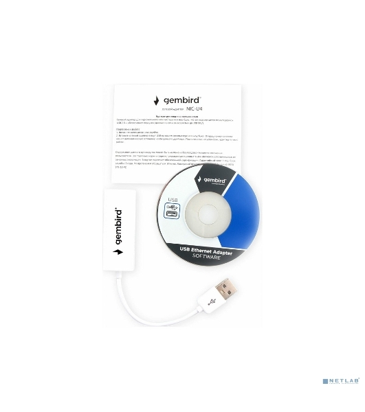 Сетевой адаптер Ethernet Gembird NIC-U4 USB 2.0 - Fast Ethernet adapter
