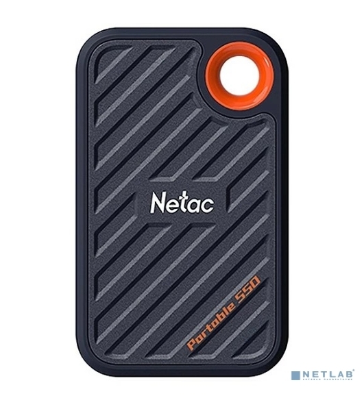 Внешний SSD Netac ZX20, 512 Gb, USB 3.2 Gen 2x2 Type-C, R/W 2000/1800, черный