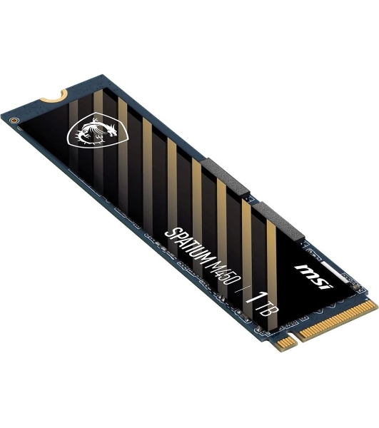 Накопитель SSD MSI SPATIUM M450, 1Tb, PCIe 4.0 x4, M.2 2280, NVMe, R/W 3400/2400