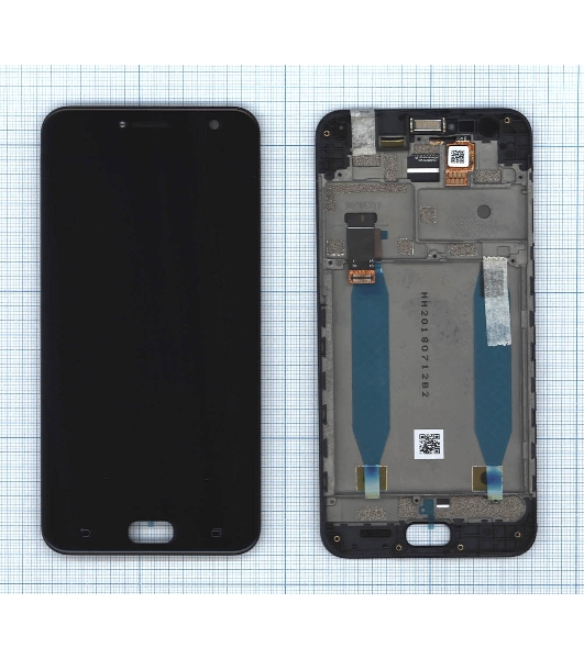Дисплей для Asus ZenFone Live ZB553KL, черный с рамкой