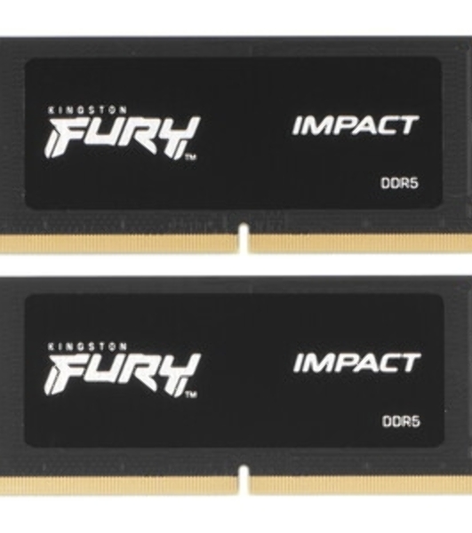 Оперативная память Kingston Fury Impact, DDR5, 16GB (1x16 GB), 5600 MHz, CL40, SO-DIMM