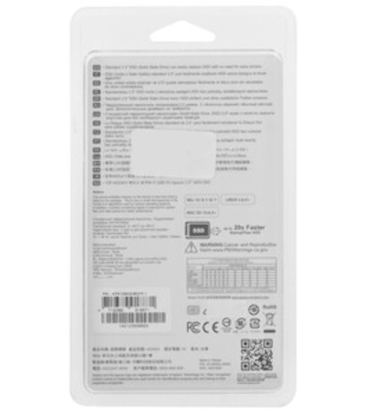 Накопитель SSD Apacer AS350X, 512Gb, 2.5', SATA III, R/W 560/540
